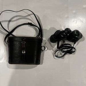 VTG Sunset Binoculars 7x35 Amber Coated Optics Wide Angle with Case